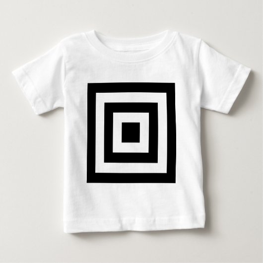 Quadrate innerhalb von Quadraten Baby T-shirt (Vorderseite)