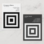 Quadrate innerhalb von Quadraten Visitenkarte (Vorne/Hinten)