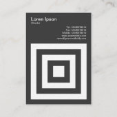 Quadrate innerhalb von Quadraten Visitenkarte (Rückseite)