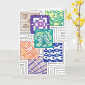 Quadrate Karte (Gelbe Blume)