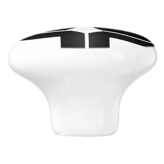 Quadrate Keramikknauf (Seitenansicht)