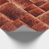 Quadrate mit dunkelroter und hellroter Wandstruktu Geschenkpapier (Ecke)