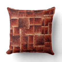 Quadrate mit dunkelroter und hellroter Wandstruktu