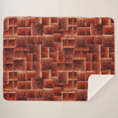 Quadrate mit dunkelroter und hellroter Wandstruktu Sherpadecke (Vorderseite (Horizontal))