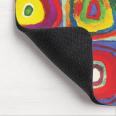 Quadrate mit konzentrischen Kreisen Hiroaki Takaha Mousepad (Ecke)