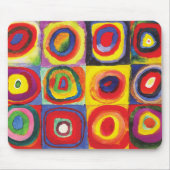 Quadrate mit konzentrischen Kreisen Hiroaki Takaha Mousepad (Vorne)