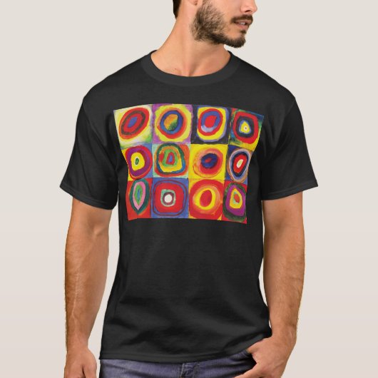 Quadrate mit konzentrischen Kreisen Hiroaki Takaha T-Shirt (Vorderseite)