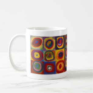 Quadrate mit konzentrischen Kreisen Kaffeetasse