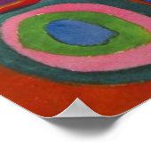 Quadrate mit konzentrischen Kreisen, Kandinsky Poster (Ecke)
