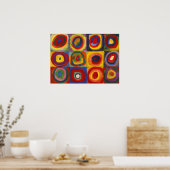 Quadrate mit konzentrischen Kreisen, Kandinsky Poster (Küche)