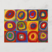 Quadrate mit konzentrischen Kreisen | Kandinsky | Postkarte (Vorderseite)