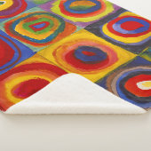 Quadrate mit konzentrischen Kreisen | Kandinsky | Sherpadecke (3/4)