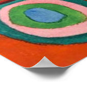 Quadrate mit konzentrischen Kreisen Poster (Ecke)