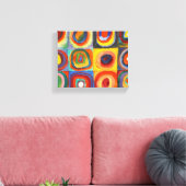 Quadrate mit konzentrischen Kreisen von Kandinsky Leinwanddruck (Insitu (Wohnzimmer))