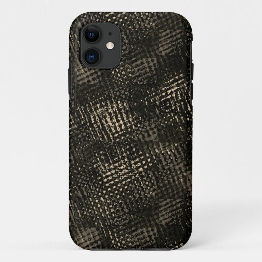 Quadrate mit Kratzern oder dunkelbraunen Würfeln Case-Mate iPhone Hülle (Rückseite)