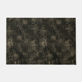 Quadrate mit Kratzern oder dunkelbraunen Würfeln Fußmatte (Vorderseite)