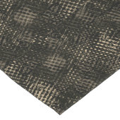 Quadrate mit Kratzern oder dunkelbraunen Würfeln Kurzer Tischläufer (Ecke)