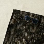 Quadrate mit Kratzern oder dunkelbraunen Würfeln Strandtuch (Beispiel)