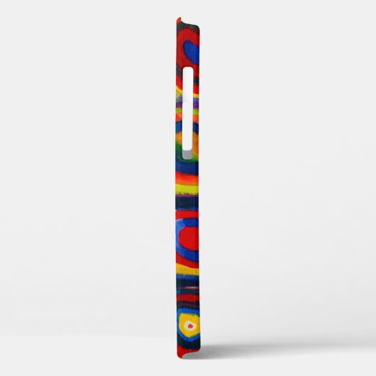 Quadrate mit Kreisen, Abstrakt, Wassis Kandinsky Case-Mate iPhone Hülle (Rückseite / Links)