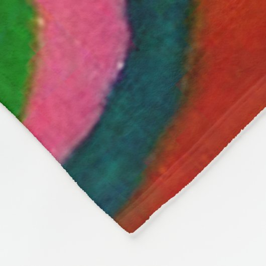 Quadrate mit Kreisen, Abstrakt, Wassis Kandinsky Fleecedecke (Ecke)