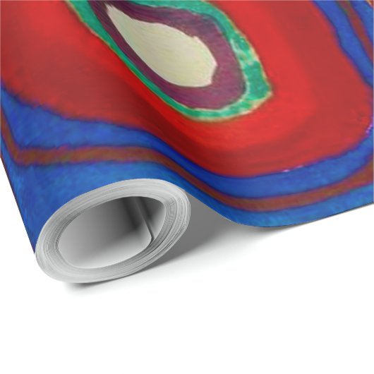 Quadrate mit Kreisen, Abstrakt, Wassis Kandinsky Geschenkpapier (Rolleneckpunkt)