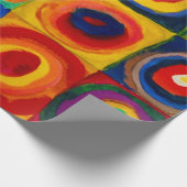 Quadrate mit Kreisen, Abstrakt, Wassis Kandinsky Geschenkpapier (Ecke)