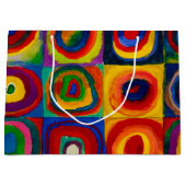 Quadrate mit Kreisen, Abstrakt, Wassis Kandinsky Große Geschenktüte (Vorderseite)