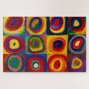 Quadrate mit Kreisen, Abstrakt, Wassis Kandinsky Puzzle