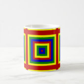 Quadrate mit Primärfarben Kaffeetasse (Mittel)