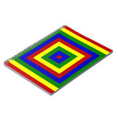 Quadrate mit Primärfarben Notizblock (Linke Seite)