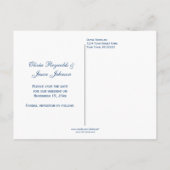 Quadrate mit roten, weißen und blauen Fotos Save t Ankündigungspostkarte (Rückseite)