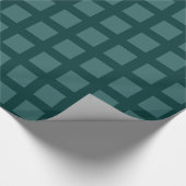 Quadrate - Moss Green on Dark Green Geschenkpapier (Ecke)