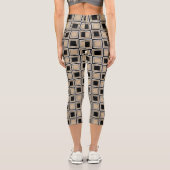 Quadrate-Muster Capri Leggings (Rückseite)