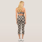 Quadrate-Muster Capri Leggings (Rückseite)