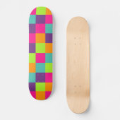 Quadrate-Muster Skateboard (Vorderseite)