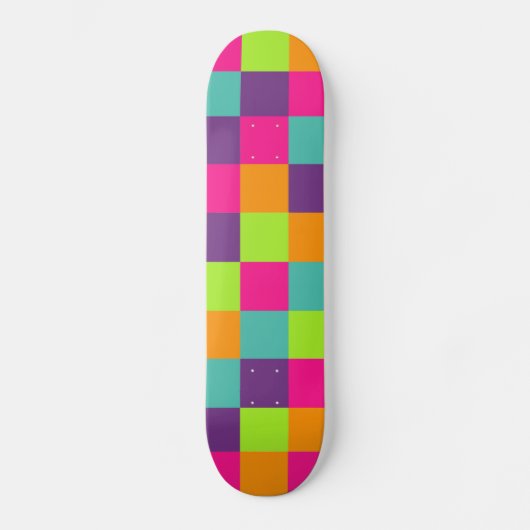 Quadrate-Muster Skateboard (Vorderseite)