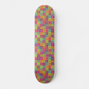 Quadrate-Muster Skateboard
