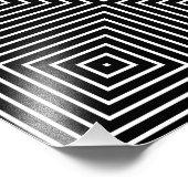 Quadrate optische Täuschung Fotodruck (Ecke)