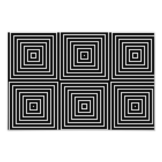Quadrate optische Täuschung Fotodruck (Vorne)