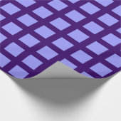 Quadrate - Pastel Blue on Deep Lila Geschenkpapier (Ecke)
