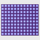 Quadrate - Pastel Blue on Deep Lila Geschenkpapier (Flach)