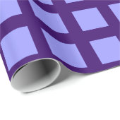 Quadrate - Pastel Blue on Deep Lila Geschenkpapier (Rolleneckpunkt)