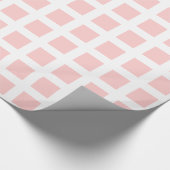 Quadrate - Pink in Weiß verblasst Geschenkpapier (Ecke)