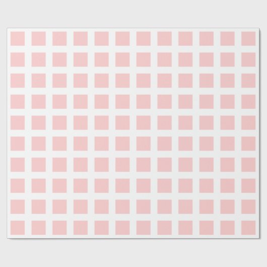 Quadrate - Pink in Weiß verblasst Geschenkpapier (Flach)
