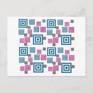 Quadrate Postkarte