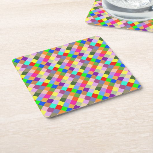 Quadrate Rechteckiger Pappuntersetzer (angewinkelt)