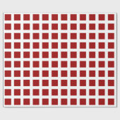 Quadrate - Ruby Red on White Geschenkpapier (Flach)