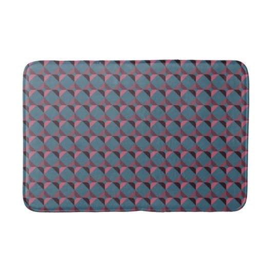Quadrate- und abgerundete Quadrate-Badmatte Badematte (Vorderseite)