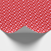 Quadrate und Box Muster DIY Farben Rot Rosa Geschenkpapier (Ecke)