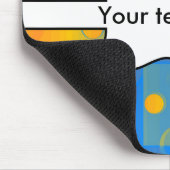 Quadrate und Kreise abstrakte Gestaltung Mousepad (Ecke)
